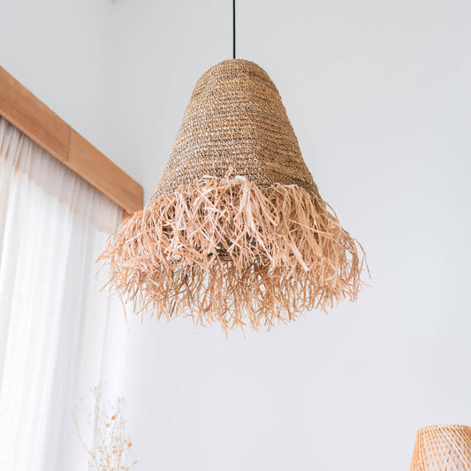 Raffia Lampe | Lampenschirm | Pendelleuchte | AYLA