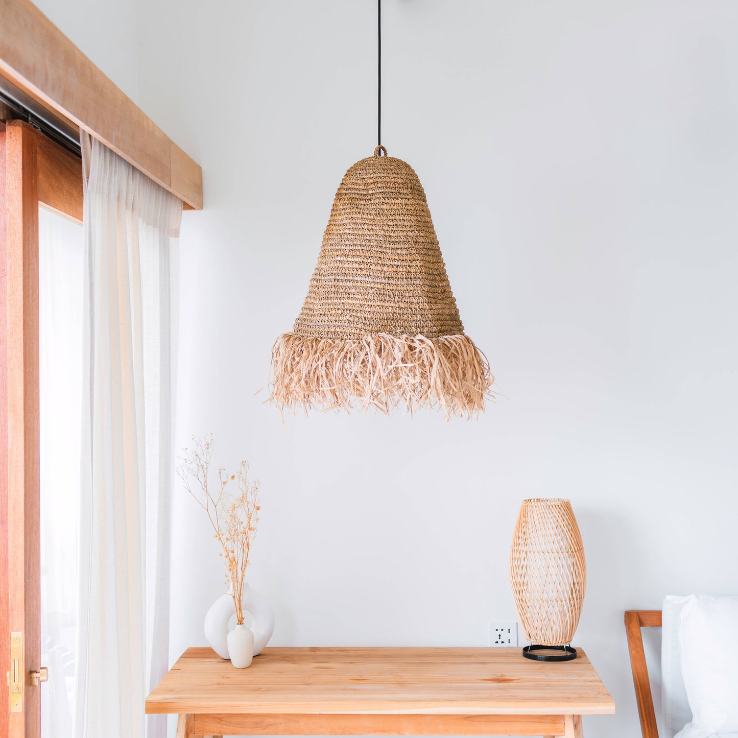 Raffia Lampe | Lampenschirm | Pendelleuchte | AYLA