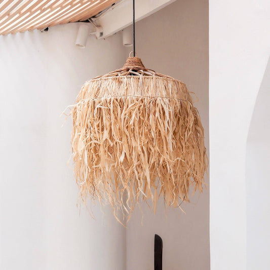 Raffia Lampe | Lampenschirm | Pendelleuchte | KAIA