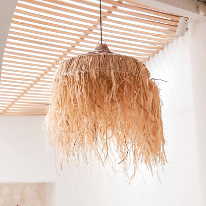 Raffia Hängelampe | KAIA